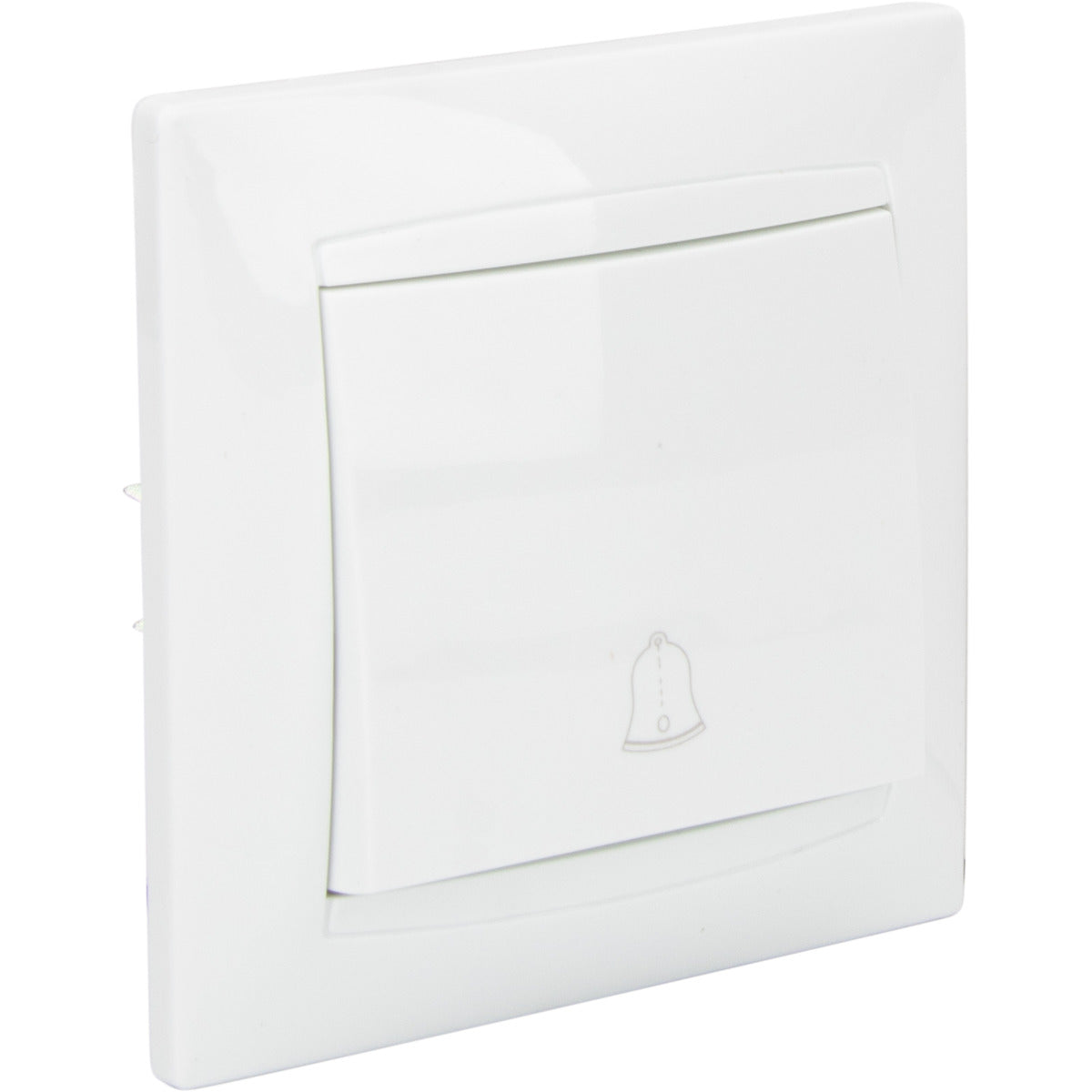 Bouton sonnette encastré Zyna - Blanc - Zenitech