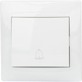 Bouton sonnette encastré Zyna - Blanc - Zenitech