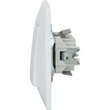 Bouton sonnette encastré Zyna - Blanc - Zenitech