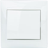 Bouton poussoir encastré Zyna - Blanc - Zenitech
