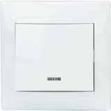 Bouton poussoir à voyant encastré Zyna - Blanc - Zenitech
