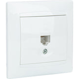 Prise RJ45 encastrée Zyna - Blanc - Zenitech