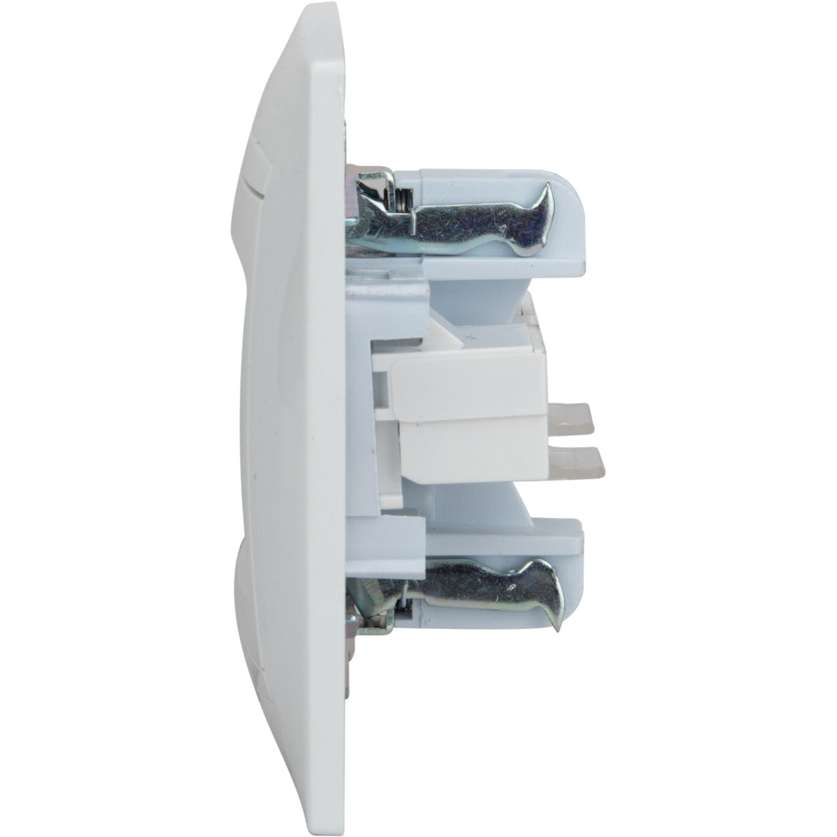 Double prise RJ45 encastrée Zyna - Blanc - Zenitech