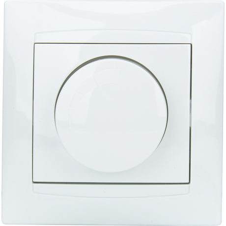 Variateur rotatif encastré 200W Zyna - Blanc - Zenitech