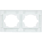Double plaque encastrée Zyna - Blanc - Zenitech