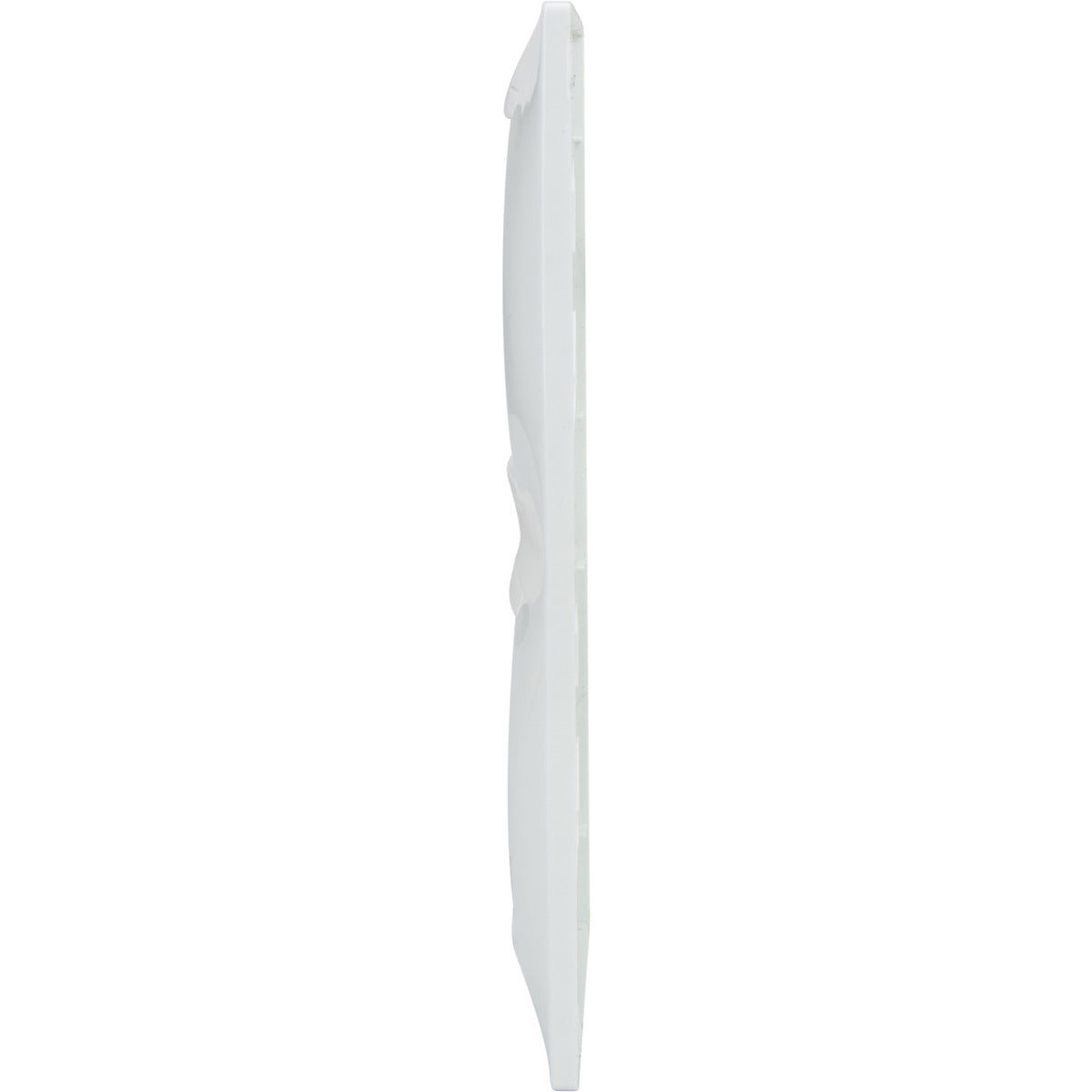 Double plaque encastrée Verticale Zyna - Blanc - Zenitech