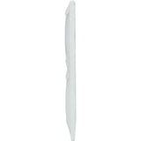 Double plaque encastrée Verticale Zyna - Blanc - Zenitech