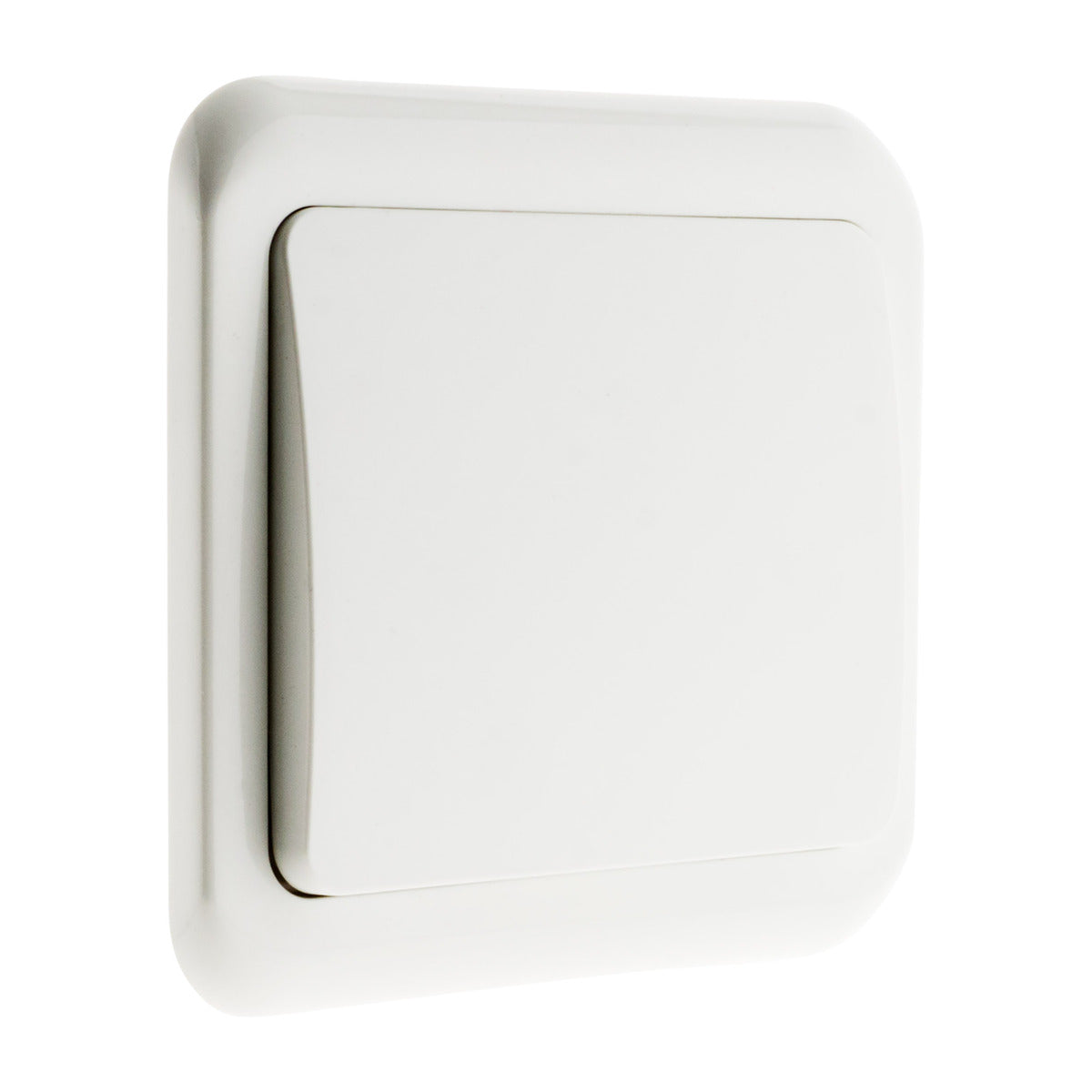 Interrupteur simple encastré Antaria - Blanc - Zenitech