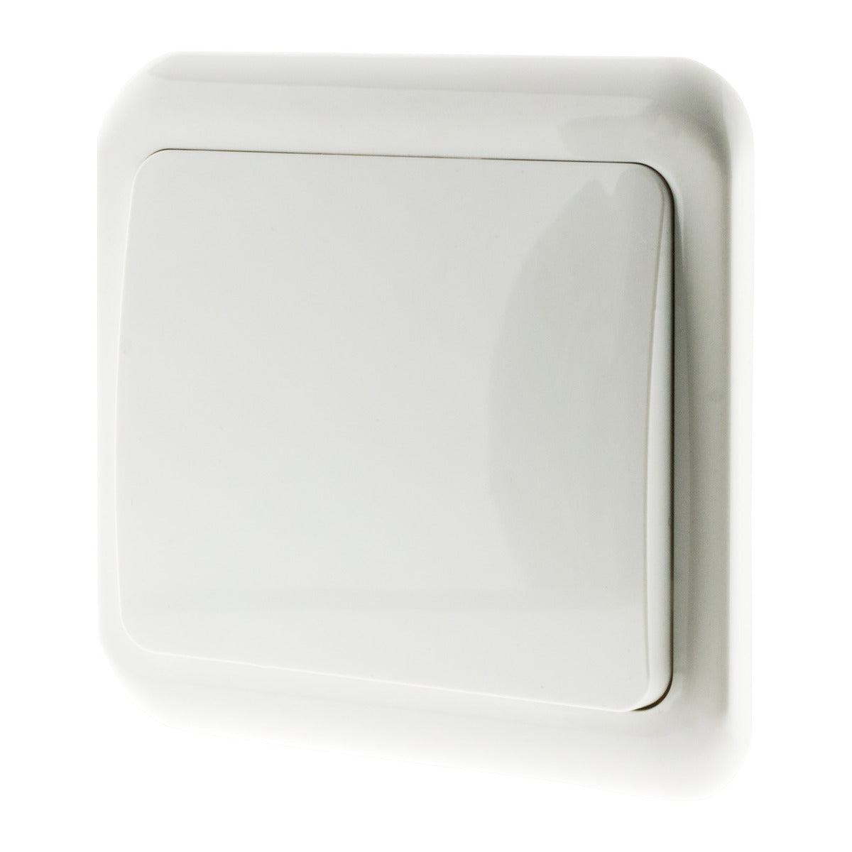 Interrupteur simple encastré Antaria - Blanc - Zenitech