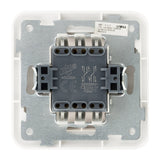 Interrupteur double encastré Antaria - Blanc - Zenitech