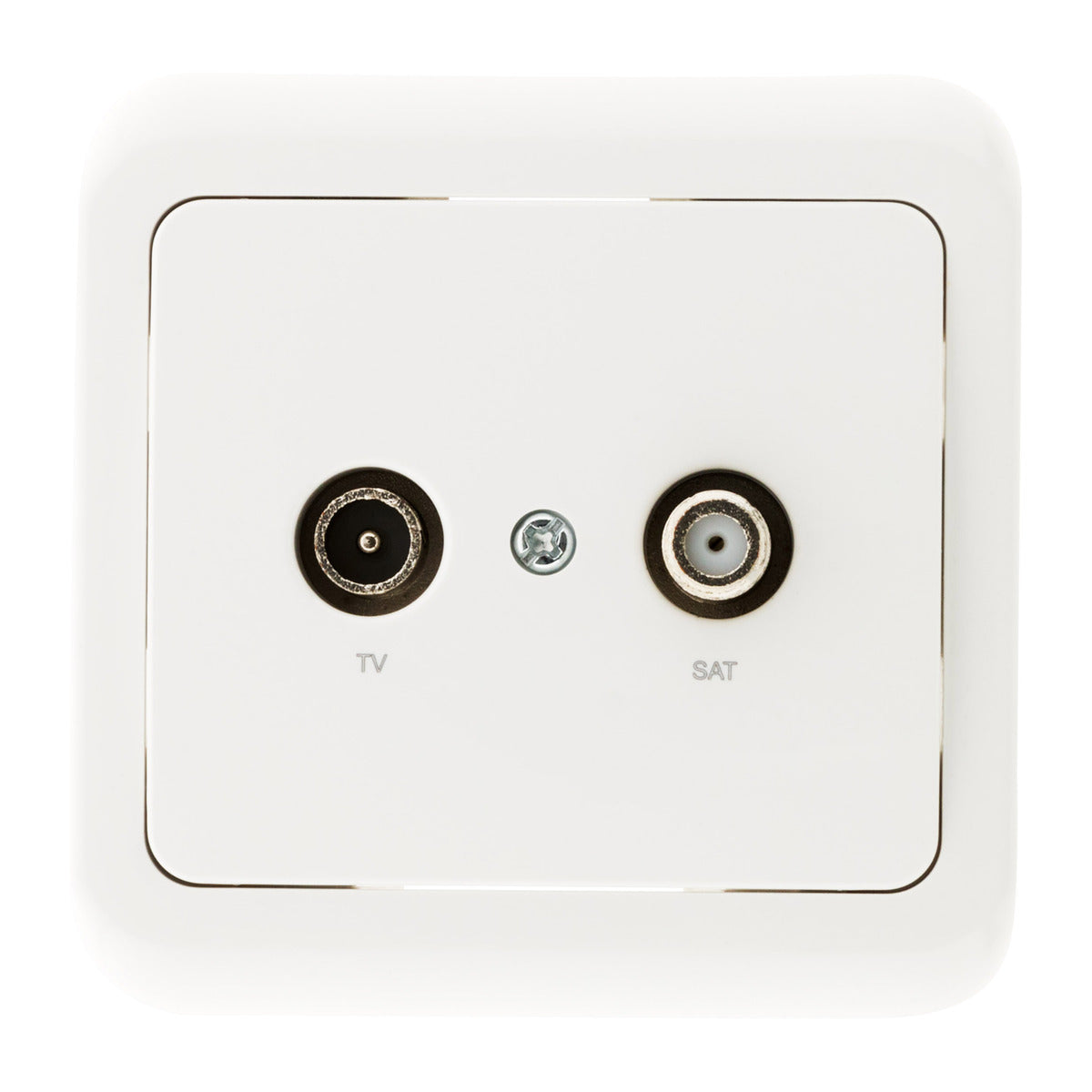 Prise TV radio encastrée IP20 - Zenitech