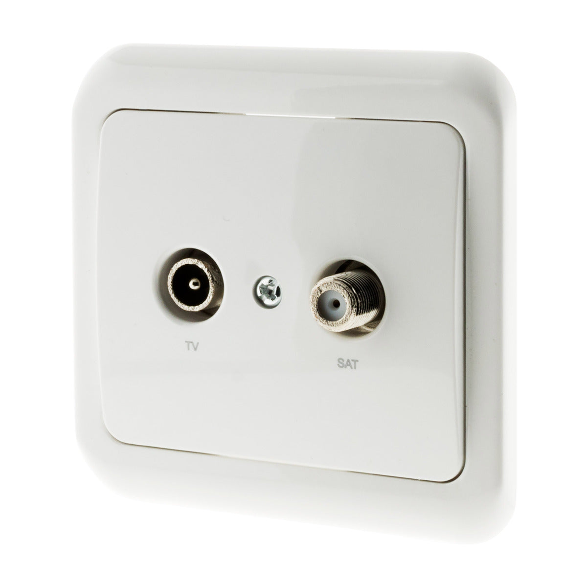 Prise TV radio encastrée IP20 - Zenitech
