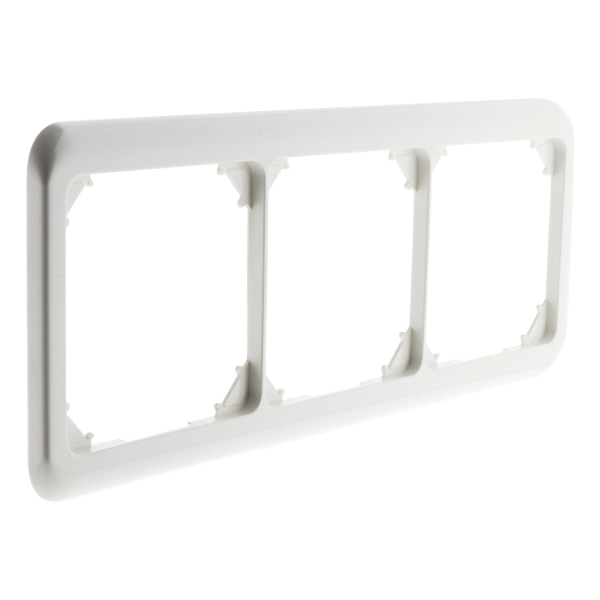 Plaque de finition triple - Blanc - Zenitech