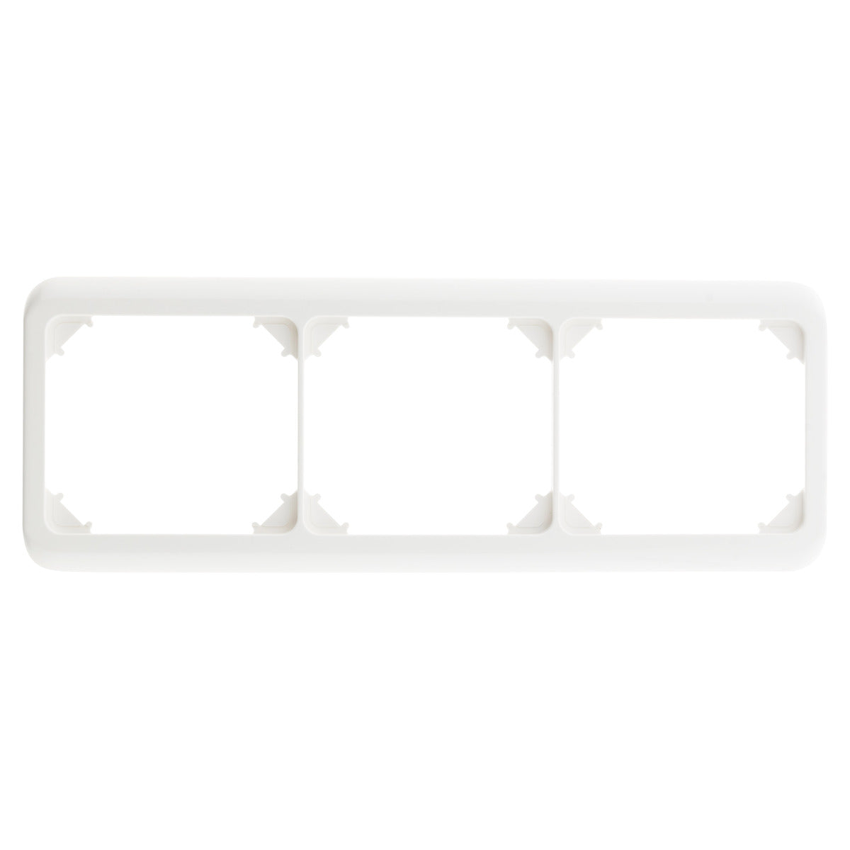 Plaque de finition triple - Blanc - Zenitech
