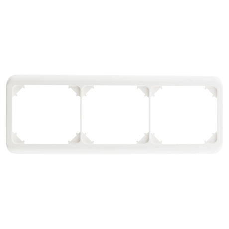 Plaque de finition triple - Blanc - Zenitech