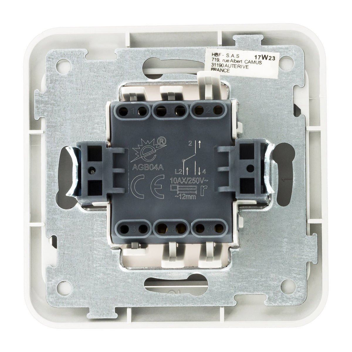 Interrupteur simple Antaria 10A - Ivoire - Zenitech