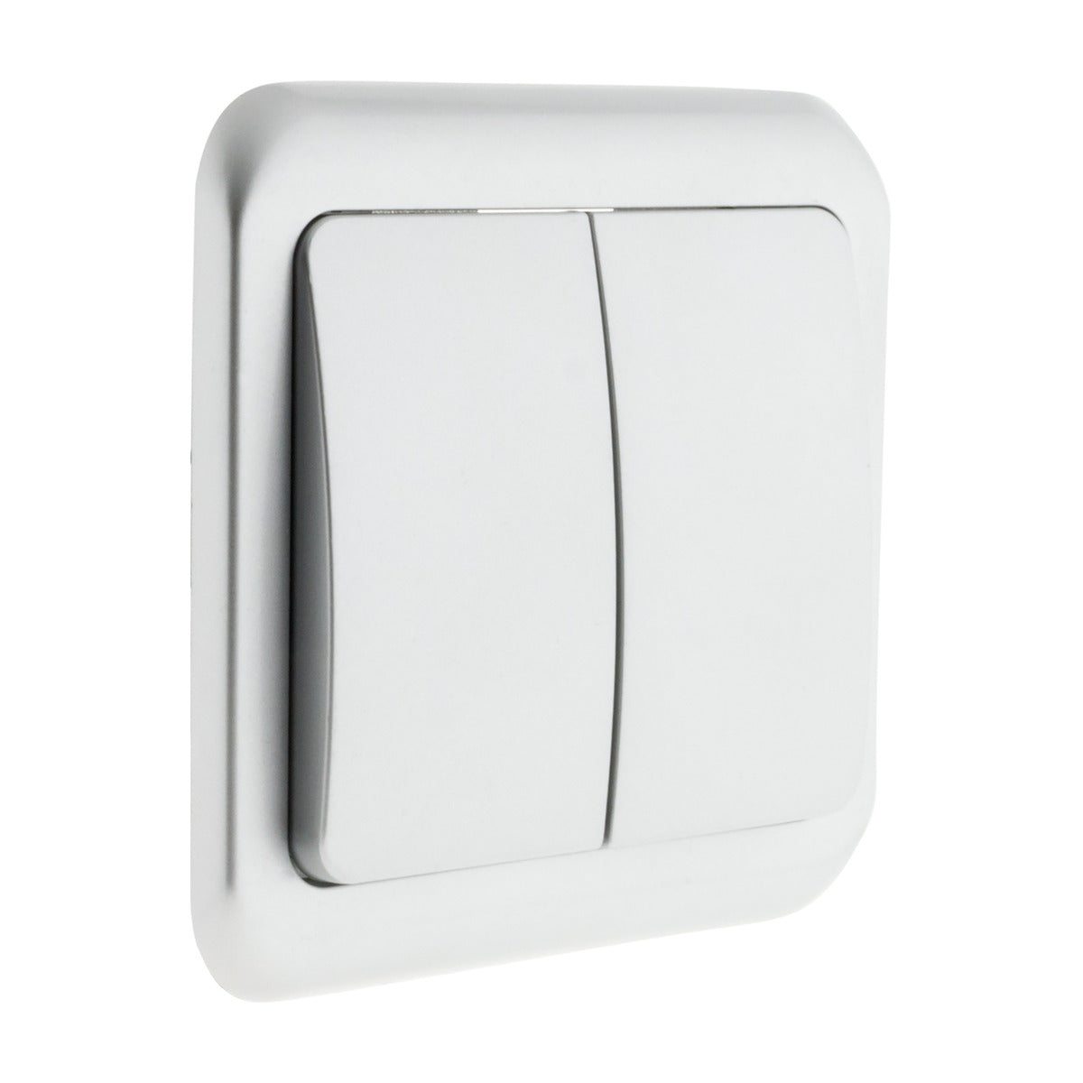 Interrupteur double Antaria - Blanc - Zenitech
