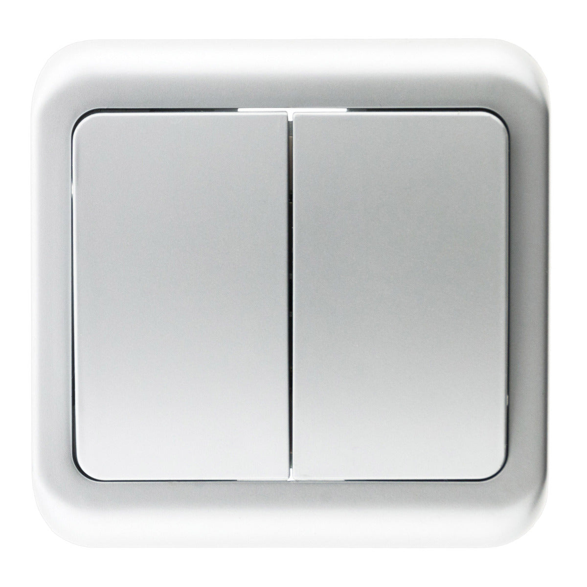Interrupteur double Antaria - Blanc - Zenitech