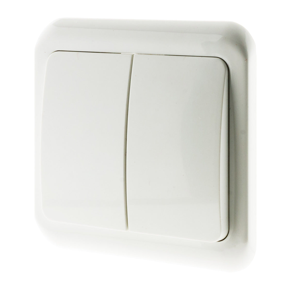 Interrupteur double Antaria - Blanc - Zenitech