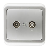 Prise TV radio encastrée IP20 - Zenitech