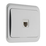 Prise téléphone encastrée Antaria - chrome - Zenitech