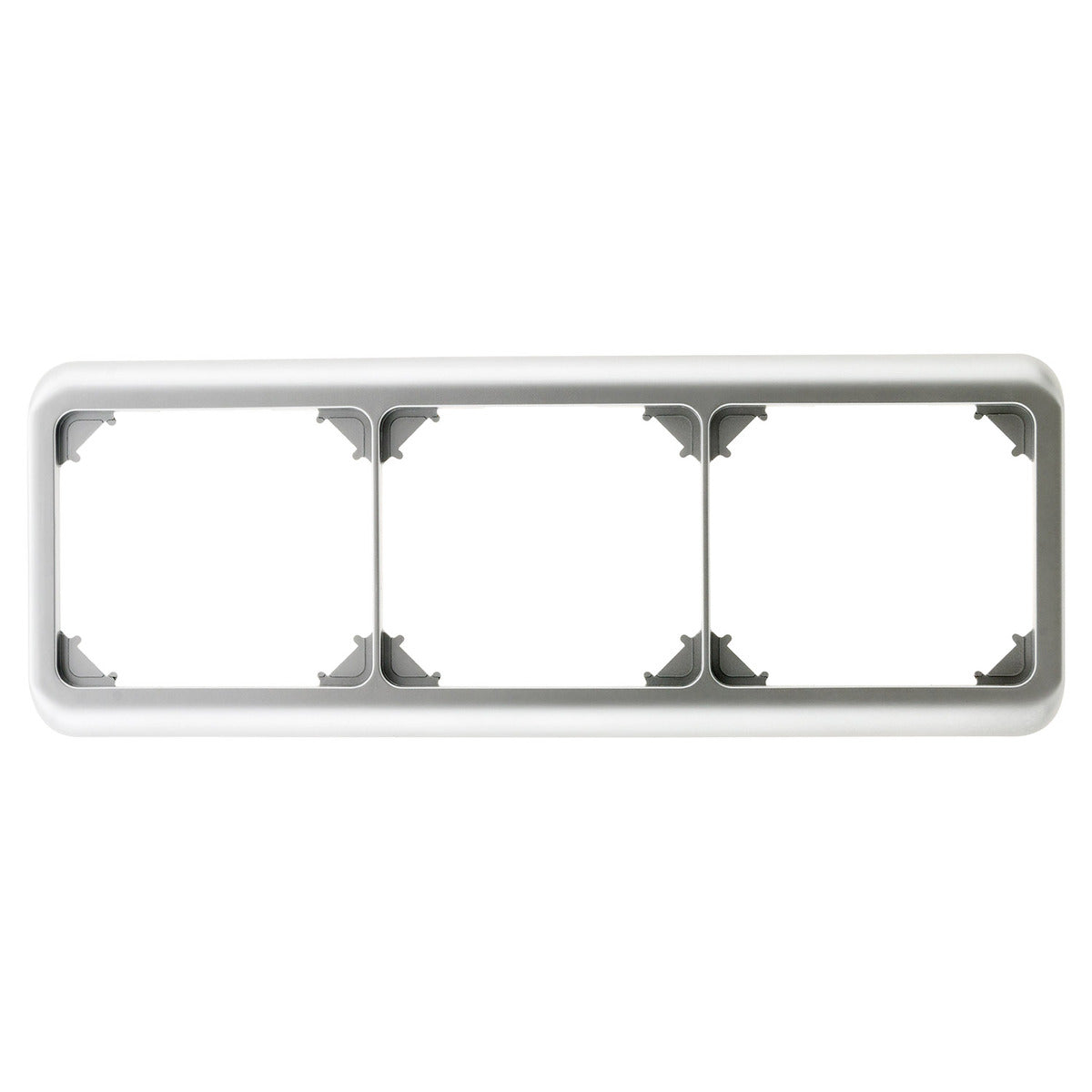 Plaque de finition triple - chrome - Zenitech
