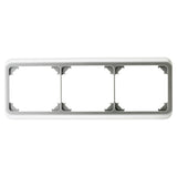 Plaque de finition triple - chrome - Zenitech