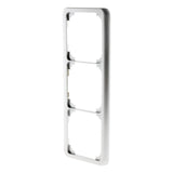 Plaque de finition triple - chrome - Zenitech