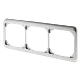 Plaque de finition triple - chrome - Zenitech