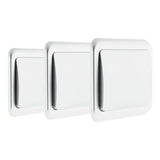 Lot de 3 interrupteurs simples 10A - Zenitech