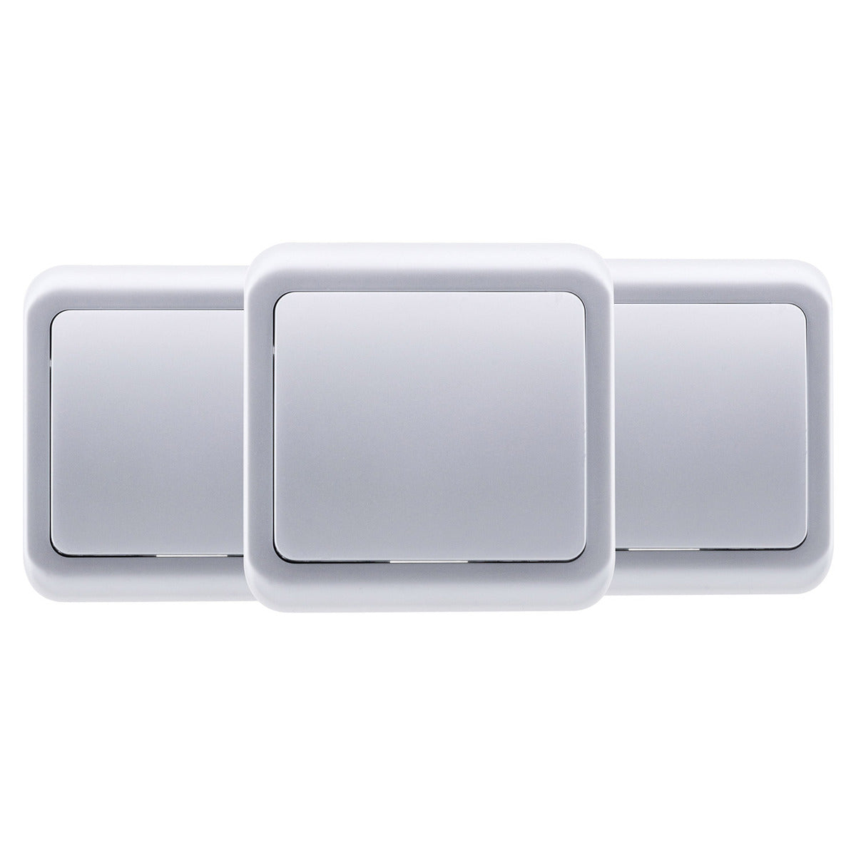 Lot de 3 interrupteurs simples 10A - Zenitech