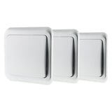 Lot de 3 interrupteurs simples 10A - Zenitech