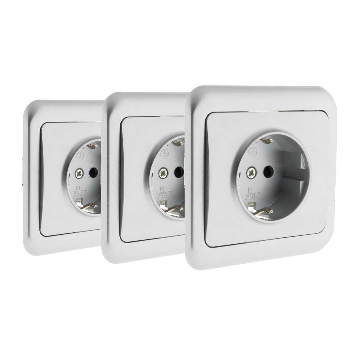 Prise encastrée Schuko 16A Antaria - Zenitech
