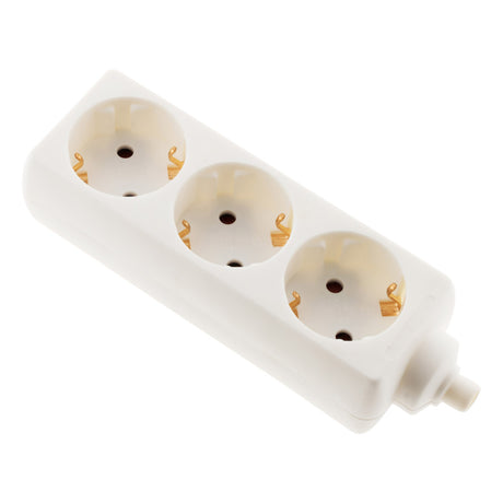 Multiprise Schuko 16A sans câble - blanc - Zenitech
