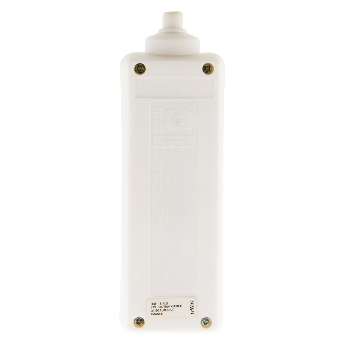 Multiprise Schuko 16A sans câble - blanc - Zenitech