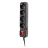 Multiprise Schuko + interrupteur 16A - noir - Zenitech