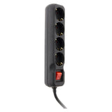 Multiprise Schuko + interrupteur 16A - noir - Zenitech