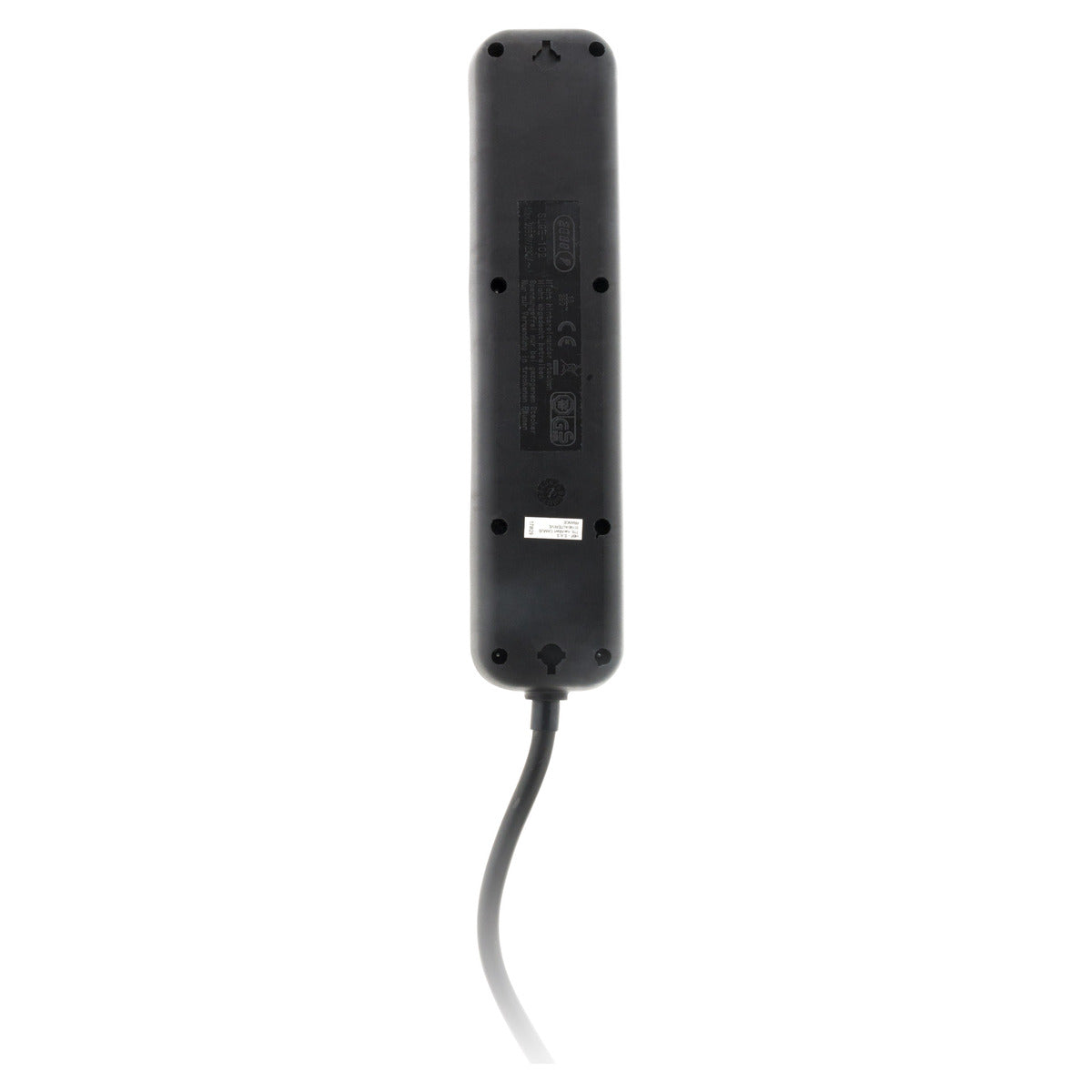 Multiprise Schuko + interrupteur 16A - noir - Zenitech