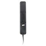 Multiprise Schuko + interrupteur 16A - noir - Zenitech