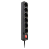 Multiprise Schuko + interrupteur 16A - noir - Zenitech