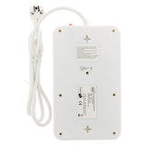Multiprise 8 prises Schuko FILTRE+TV+ADSL+FAX - Blanc - Zenitech