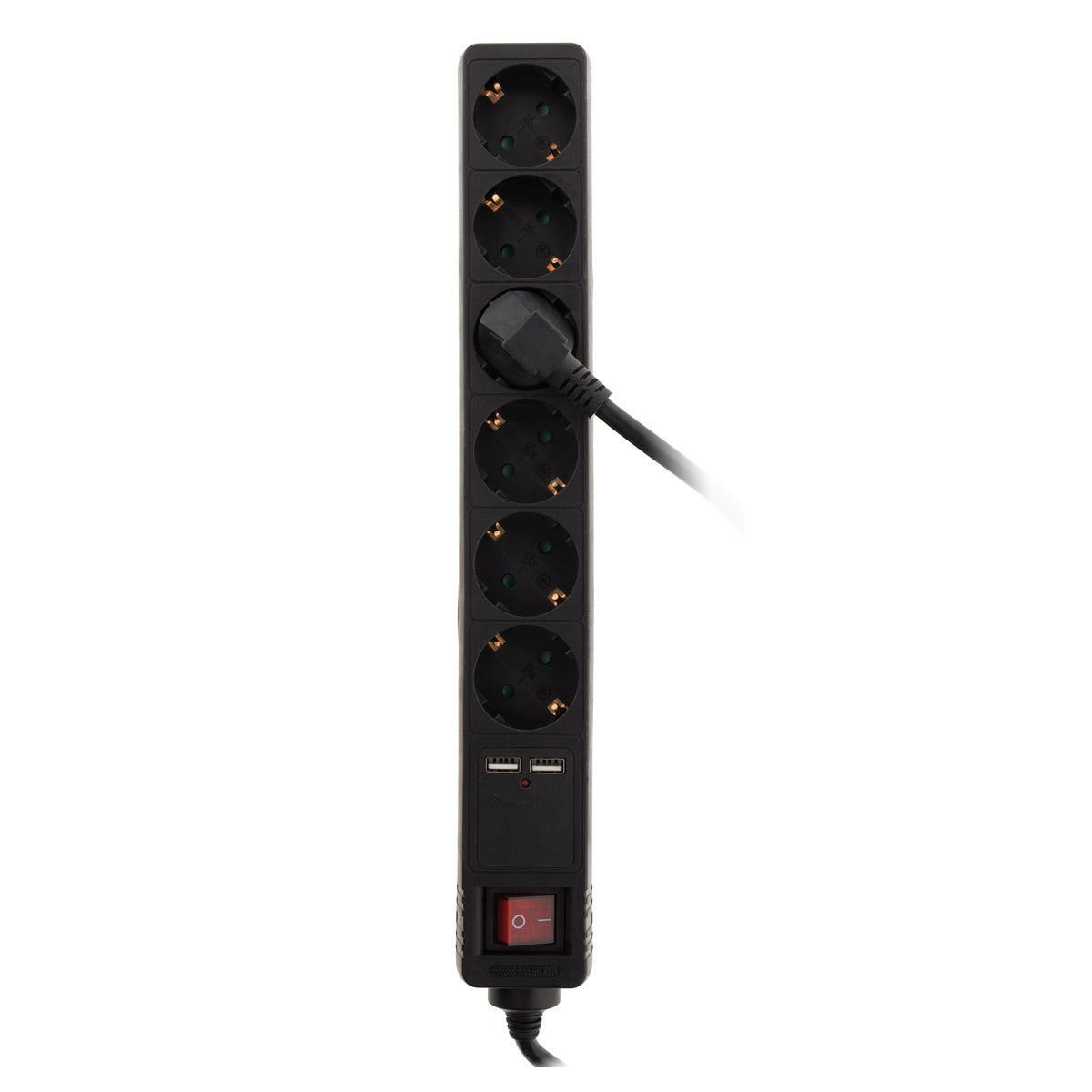 Multiprise Schuko 16A + 2 USB - blanc - Zenitech