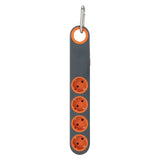 Multiprise 4 prises Schuko 16A + lumière - Gris/Orange - Klipo - Zenitech