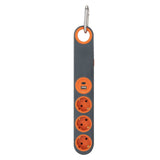 Multiprise 3 prises Schuko + crochets + lumière + 2 USB A+C - Gris/Orange - Klipo - Zenitech