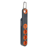 Multiprise 3 prises Schuko + crochets + lumière + 2 USB A+C - Gris/Orange - Klipo - Zenitech