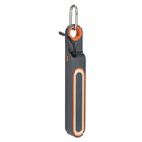 Multiprise 3 prises Schuko + crochets + lumière + 2 USB A+C - Gris/Orange - Klipo - Zenitech