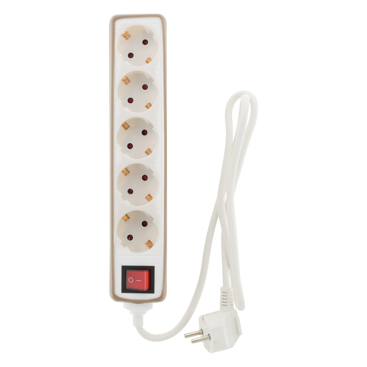 Multiprise 5 prises Schuko 16A + interrupteur - Zenitech