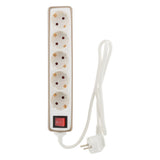 Multiprise 5 prises Schuko 16A + interrupteur - Zenitech