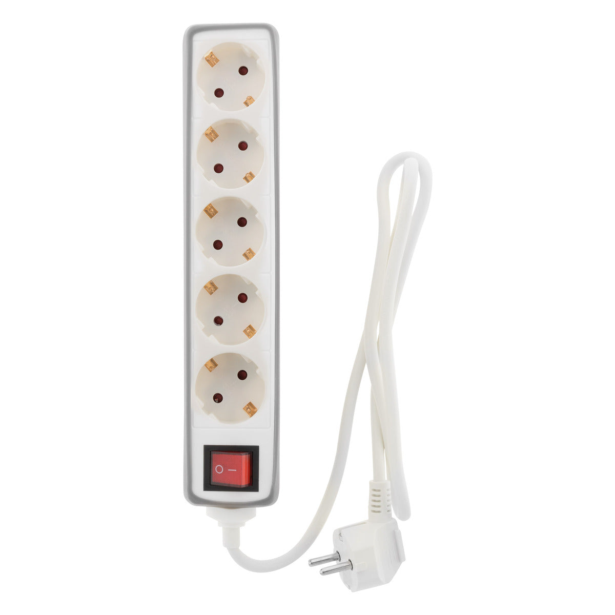 Multiprise 5 prises Schuko 16A + interrupteur - Zenitech