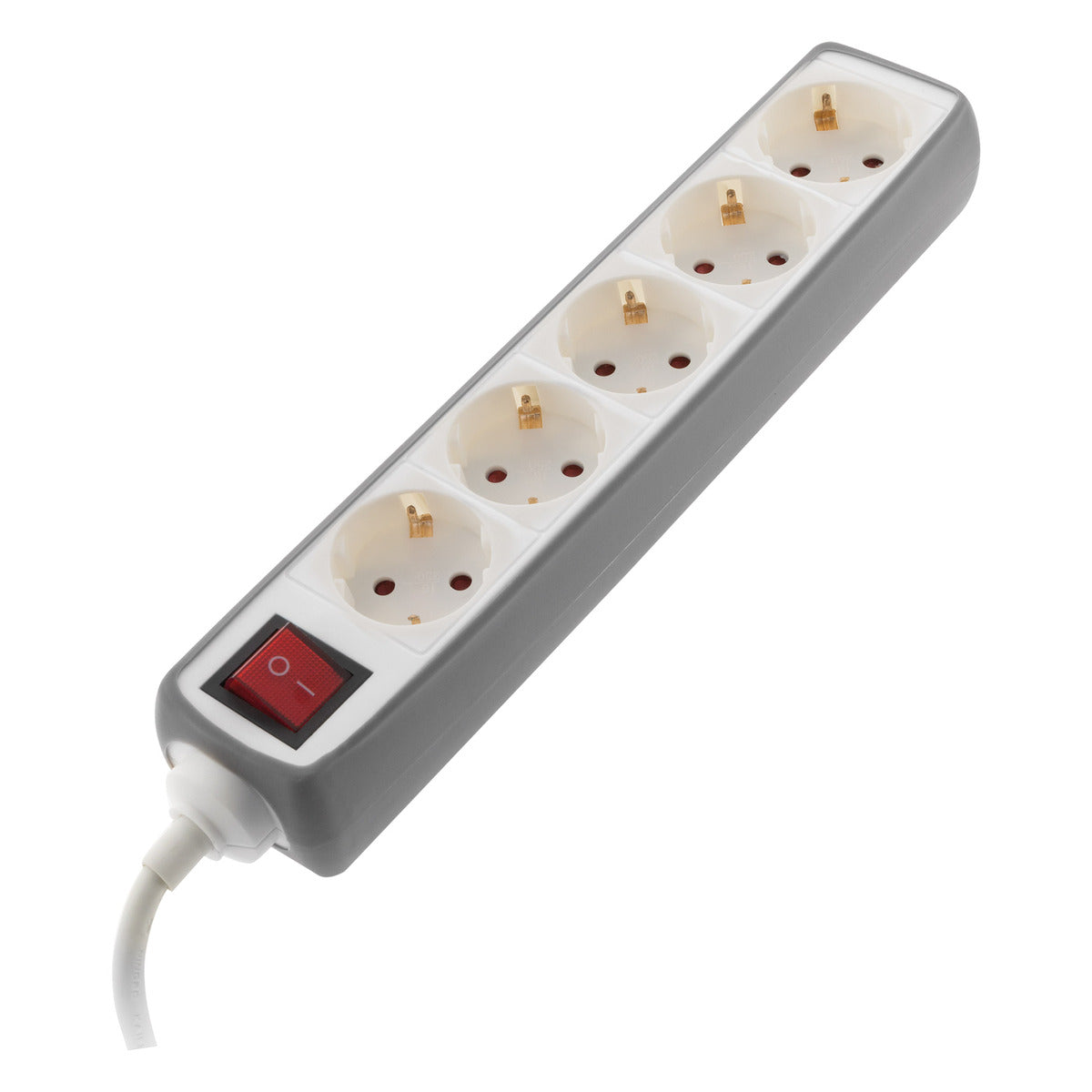 Multiprise 5 prises Schuko 16A + interrupteur - Zenitech